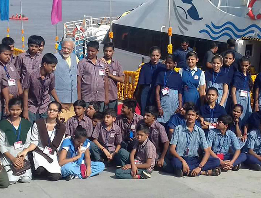 Our students met Prime Minister Shri Narendra Modi